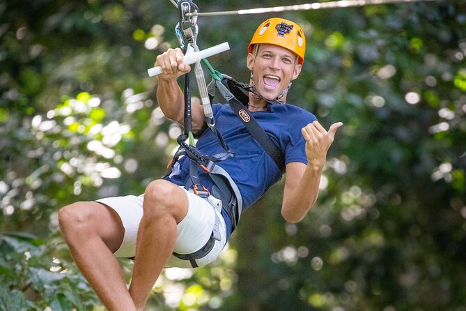 Adrena-Line Zipline, St. Lucia - The Tarzan swing and suspended web