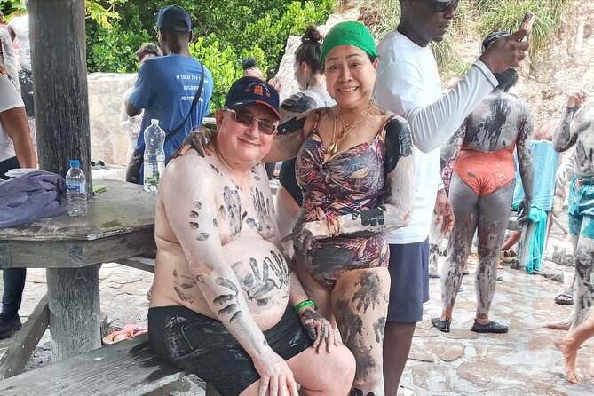 All Inclusive Tour Sulfur Mud Bath, waterfall,Beach & lunch break - Anse La Raye and the fishing-village stop