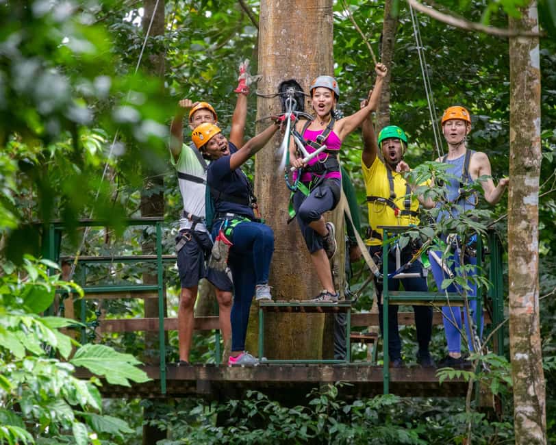 Castries, St. Lucia - Adrenaline Zipline - A 2,000-foot start at La Sorcière Mountain