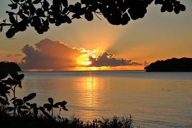 Cruise Sunset Party in Castries - The sunset over St. Lucia’s west coast
