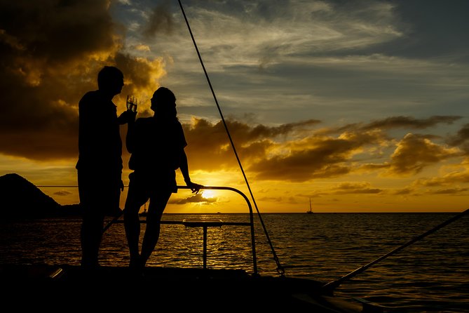Cruise Sunset Party in Castries - When the cruise changes from scenic sail to party