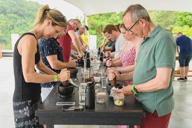 Hotel Chocolat Bean to Bar Experience in St. Lucia - Making your own dark or milky chocolate bar