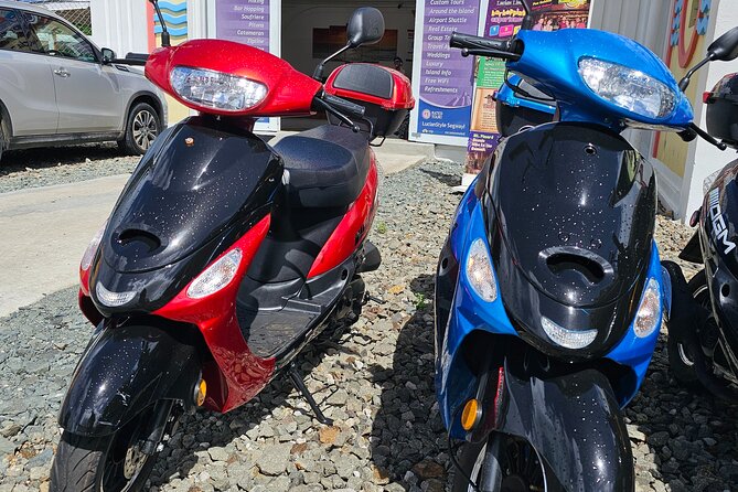 iRide Caribbean 50cc Scooter Rental - Riding from Rodney Bay toward Gros Islet
