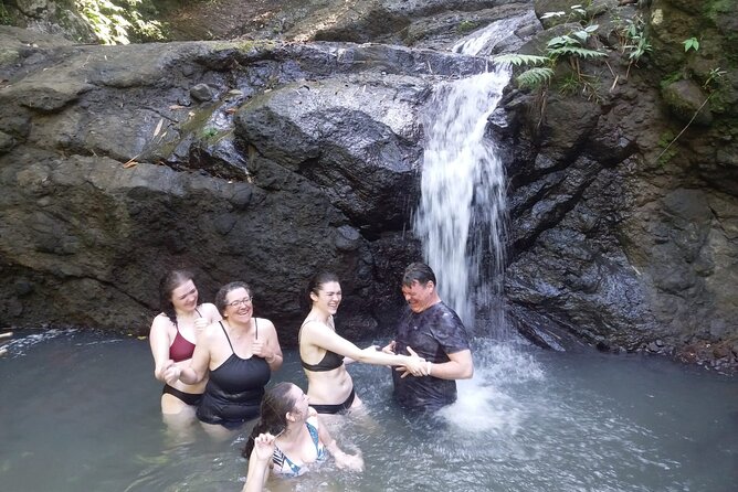 Jeep & Zipline Adventure in St. Lucia - A natural pool and waterfall break