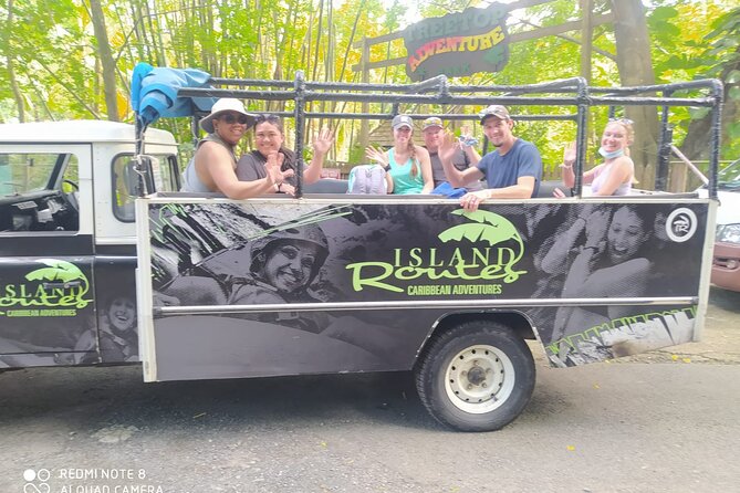 Jeep & Zipline Adventure in St. Lucia - Jeep safari to the clifftop viewpoint