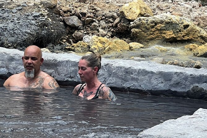 Lunch break,Mud Bath,Water Fall & beach break group tour - Canaries brings wider island views