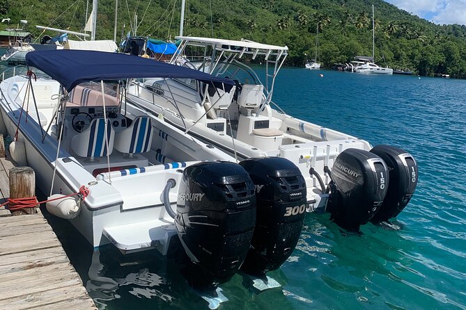 Private All Inclusive Speedboat to Soufriere with Lunch, Mud Bath & Waterfall - Why a Private Boat Works So Well in St. Lucia