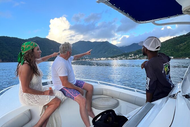 Private Boat Charter St. Lucia, boat tour to Soufriere. Full day - Piton Falls adds a quiet mineral-water stop