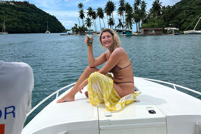 Private Boat Charter St. Lucia, boat tour to Soufriere. Half day. - Jalousie Beach Between the Pitons