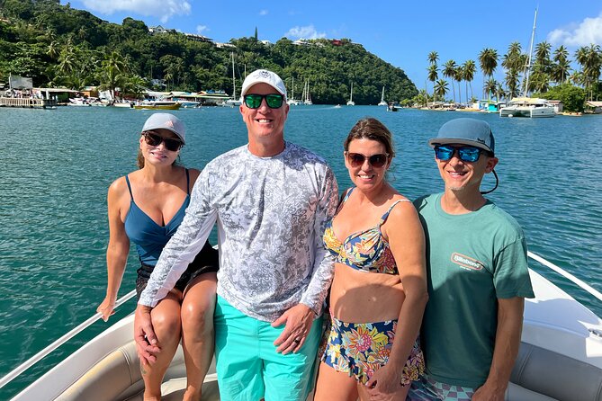 Private Boat Charter St. Lucia, boat tour to Soufriere. Half day. - Anse Chastanet: Black Sand and Snorkeling