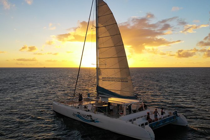 Private Catamaran Sunset Cruise from St Lucia for Up to 15 Guests - Open bar, rum punch, and onboard music