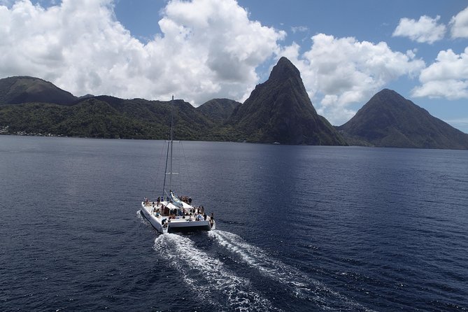 Private Catamaran Sunset Cruise from St Lucia for Up to 15 Guests - Hotel transfers remove much of the evening’s fuss