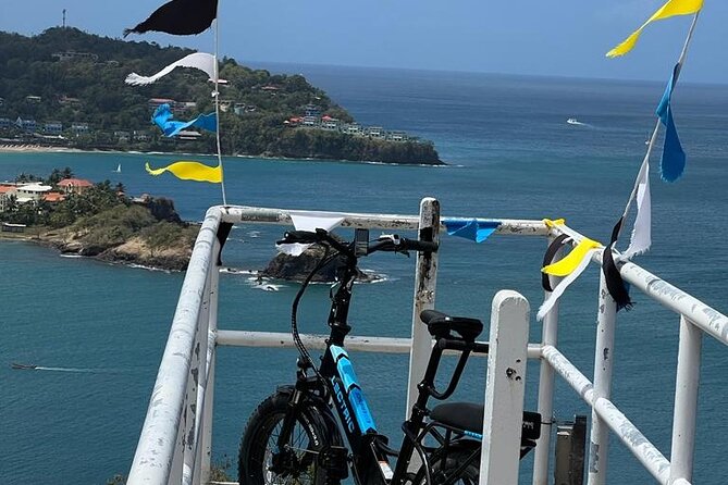 Private E-bike Tour in St. Lucia Northern - The ride between stops