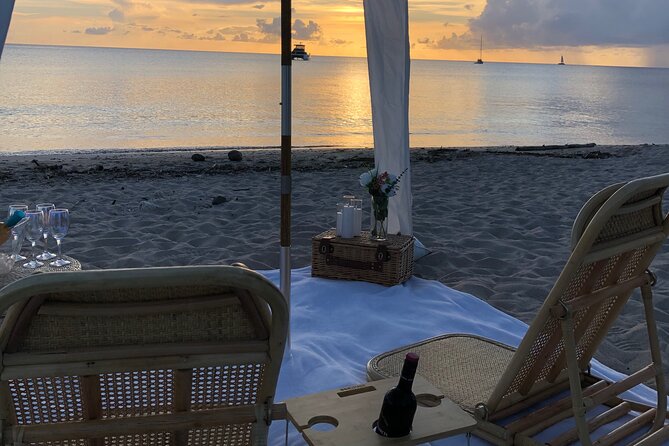 Saint Lucia Private Cabana Sunset Soirée Beach Picnic - Your host sets everything up, then gives you privacy