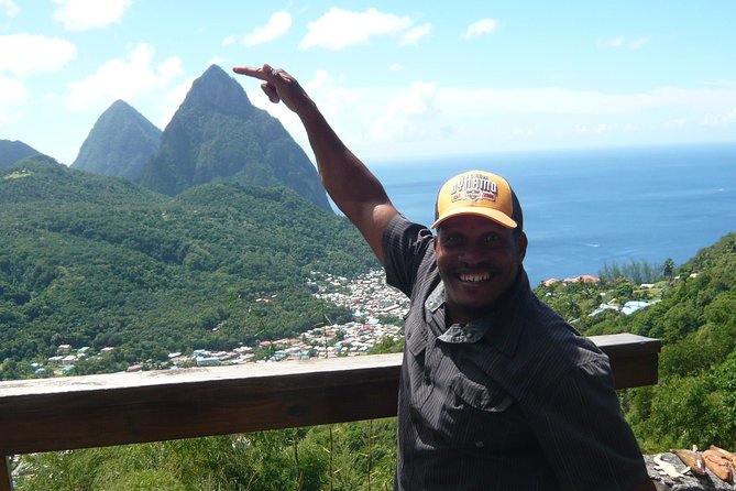 Scenic Tour of Soufriere - The Pitons provide the classic St. Lucia photograph