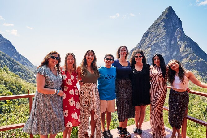 St. Lucia adventure: mud baths, waterfalls, gardens - Arriving in Soufriere beneath the Pitons