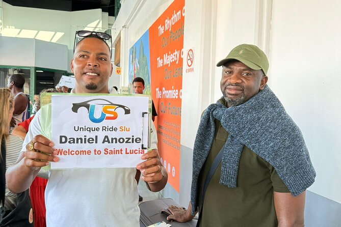 St. Lucia Airport Transfer Service - The personal welcome with Lorrie