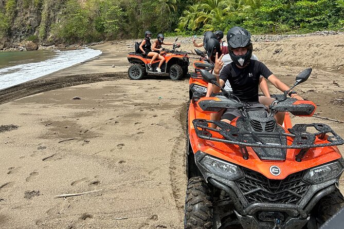 St Lucia ATV Tour : Waterfall, Plantation, Beach and Distillery - Banana country and Farmer Peter