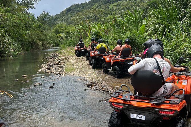 St Lucia ATV Tour : Waterfall, Plantation, Beach and Distillery - Anse La Raye and the longer route