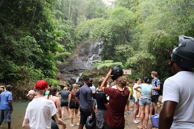 St Lucia ATV Tour : Waterfall, Plantation, Beach and Distillery - Roseau Beach and Clive’s rum punch