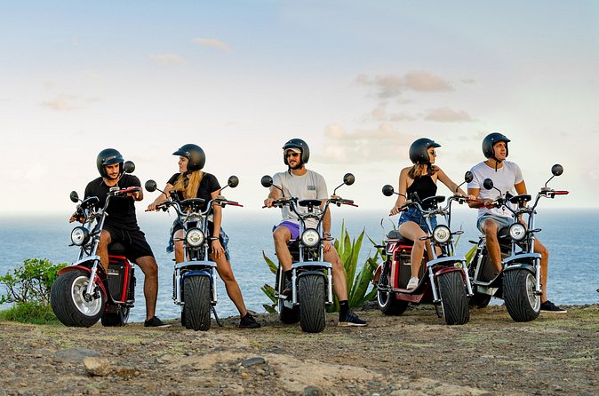 St.Lucia Beaches and Backroads Tour by Electric Big-Wheel Scooter - Gros Islet brings fishing village character