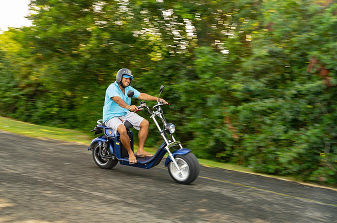 St.Lucia Beaches and Backroads Tour by Electric Big-Wheel Scooter - Pigeon Island connects beaches with pirate lore