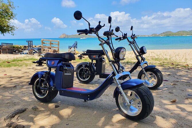 St.Lucia Beaches and Backroads Tour by Electric Big-Wheel Scooter - Cap Estate offers upscale views and a surprise