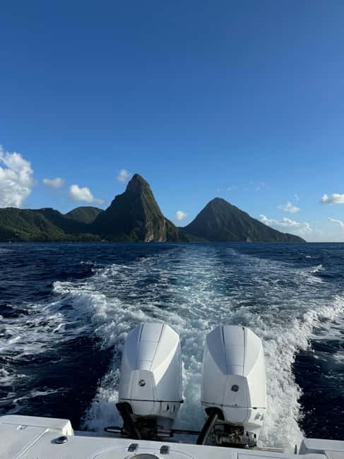 St. Lucia Caribbean: Sea and Land Excursion - The coastal cruise to Soufriere