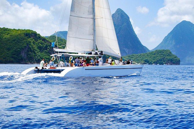 St Lucia Catamaran Day Sailing and Sightseeing Tour - Sulphur Springs and the drive-in volcano