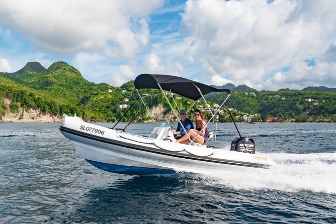 St. Lucia Drive and Snorkel Experience - Marigot Bay from the Water