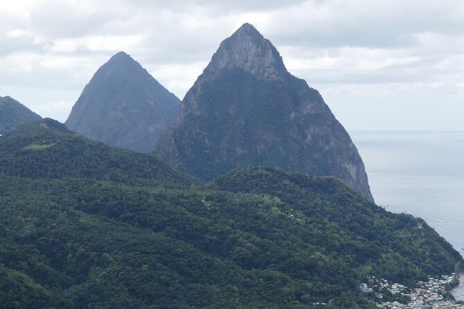 St Lucia Island Excursion Day Tour - Rum tasting with the Twin Pitons in view