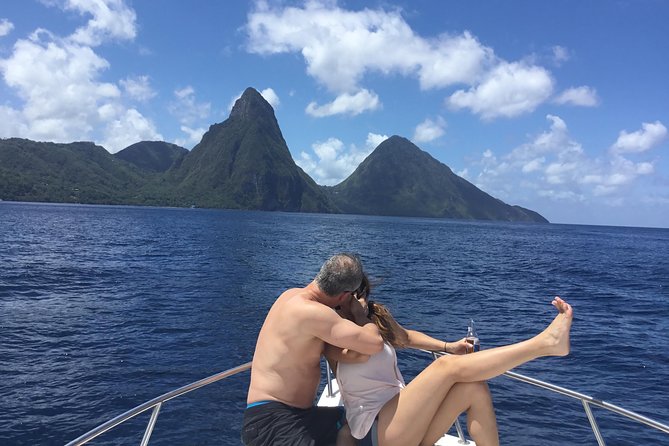 St. Lucia Private Boat Tour, Mud Bath, Waterfall & Beach Time - The Pitons, film locations, and coastal views