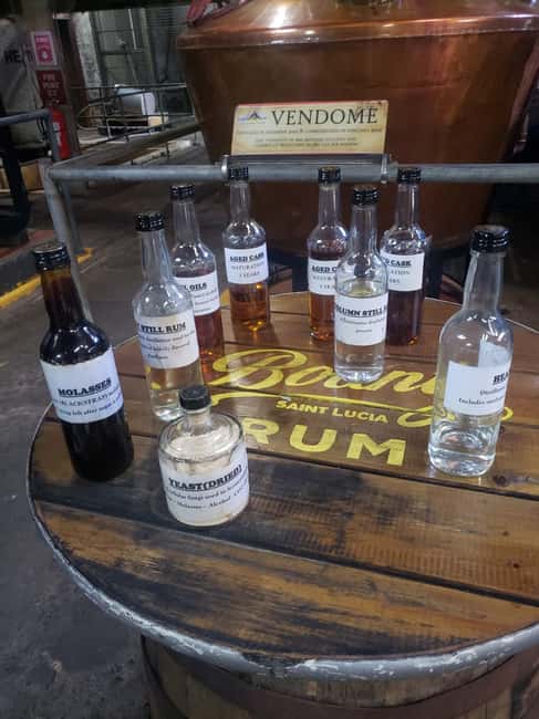 St. Lucia Private Rum Tasting and Tour - The tasting: white rum, rum creams, and local beer