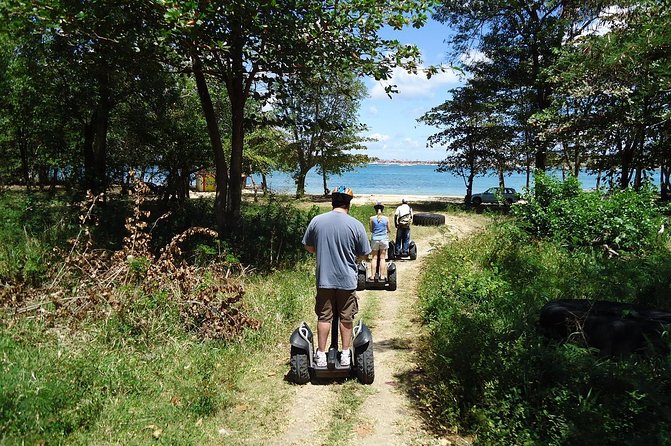 St Lucia Shore Excursion: Rodney Bay Village Segway Adventure - Learning to ride before the trail