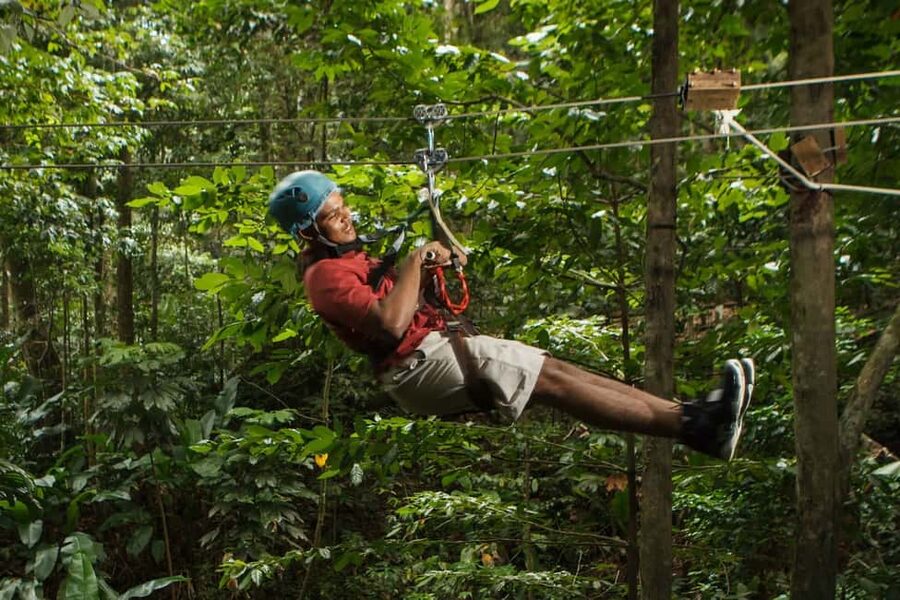 St Lucia Ultimate 3 Package: Aerial Tram Zip Line & Hiking - The zip lines: lively, but not extreme
