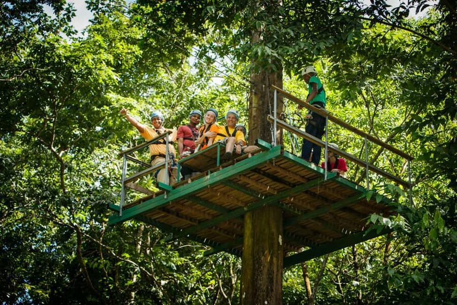 St Lucia Ultimate 3 Package: Aerial Tram Zip Line & Hiking - The gondola ride into Chassin Babonneau