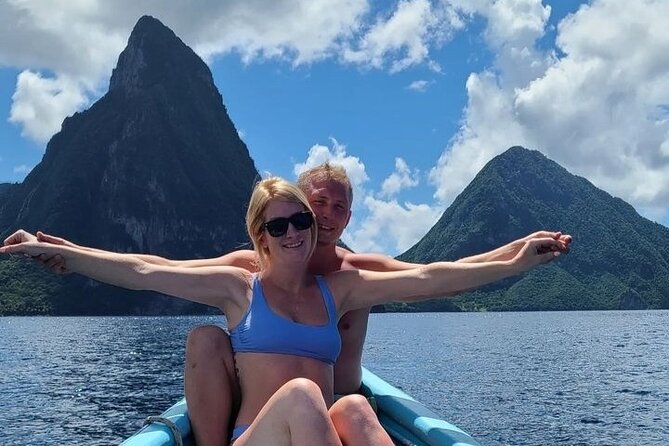 St. Lucia West Coast Boat Cruise with Snorkeling & Pitons - Key points at a glance