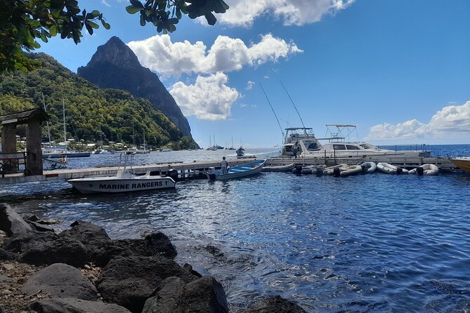 St. Lucia West Coast Boat Cruise with Snorkeling & Pitons - Creole lunch in Soufrière