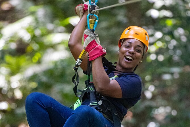 St. Lucia Zip line, Aerial Tram and Hiking tour Ultimate 3 - The downward tram ride ends the tour gently