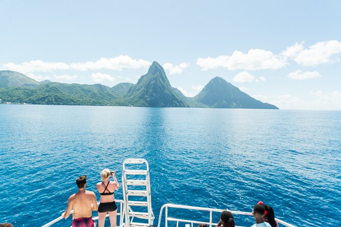 Tet Paul Hike & Soufriere Catamaran Experience - The Pitons from Soufriere Bay