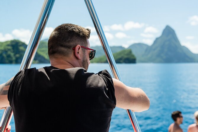 Tet Paul Hike & Soufriere Catamaran Experience - Drinks, snorkeling gear, and the onboard setup