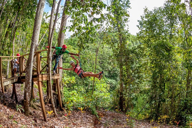 Treetop Zipline Experience From Castries - Safety briefing before the first cable